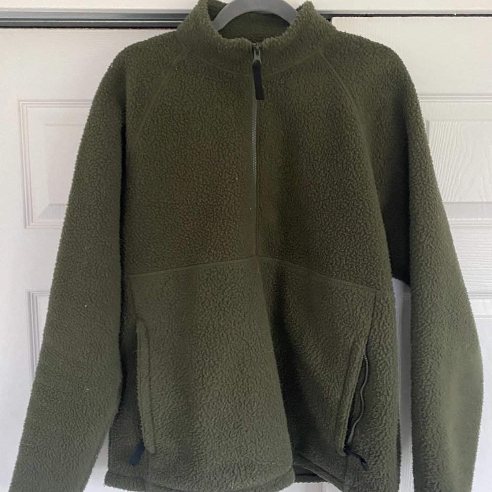 Everlane Quarter Zip Fleece Jacket